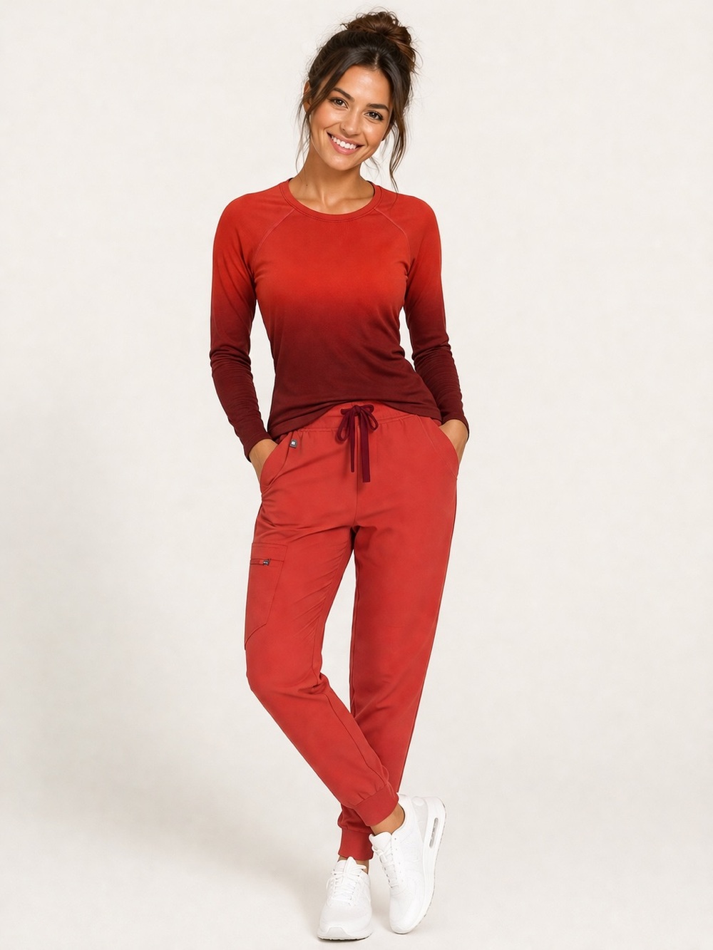 FIGS Saltella Seamless Underscrub Top & Zamora Jogger Set Sz. XS Top, XSP Pant